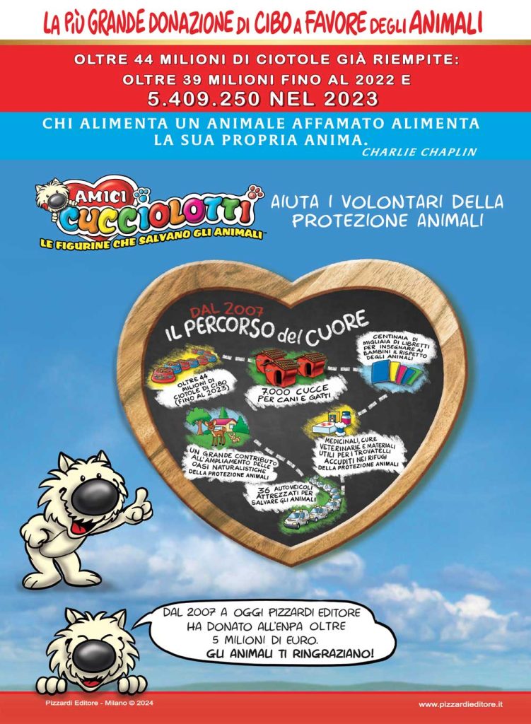Lotto COMPLETO Album AMICI CUCCIOLOTTI 2023 + tutte le Figurine stickers e  CARD.